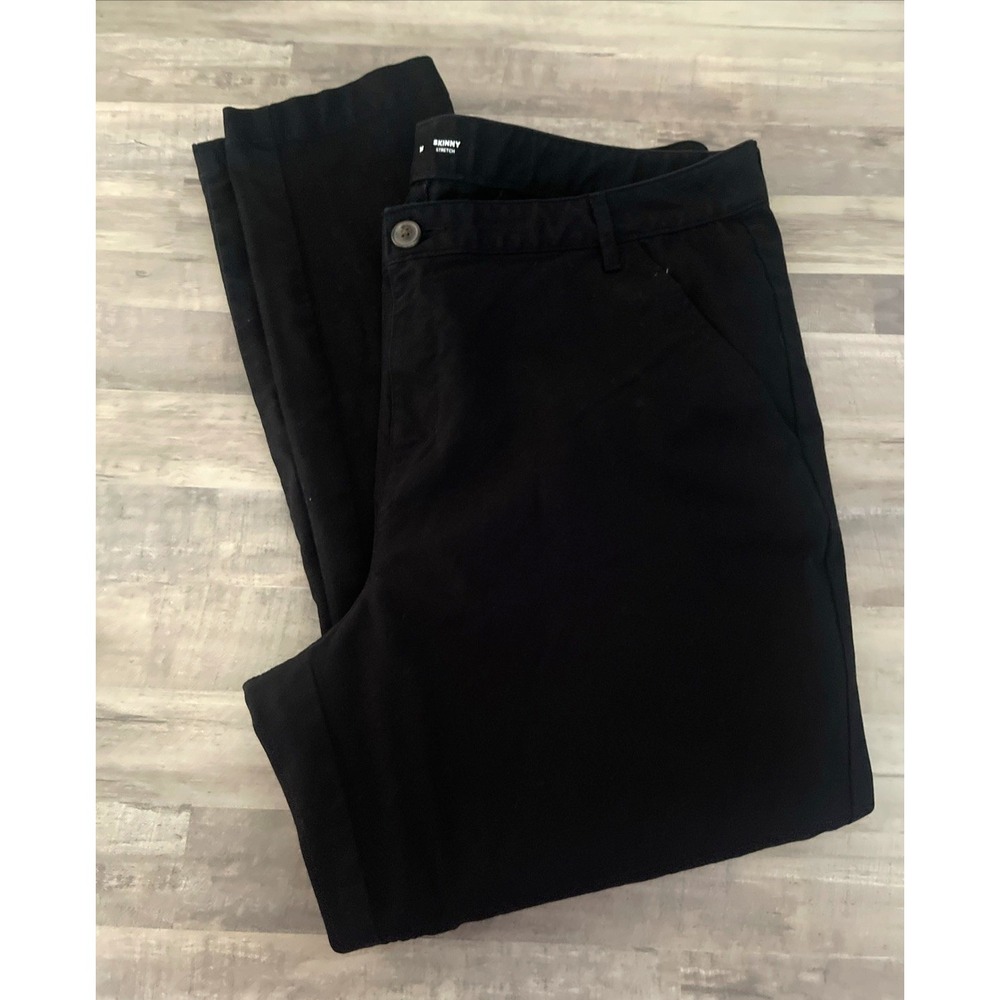Old Navy women's jeans skinny stretch adjustable waist zipper black size 16